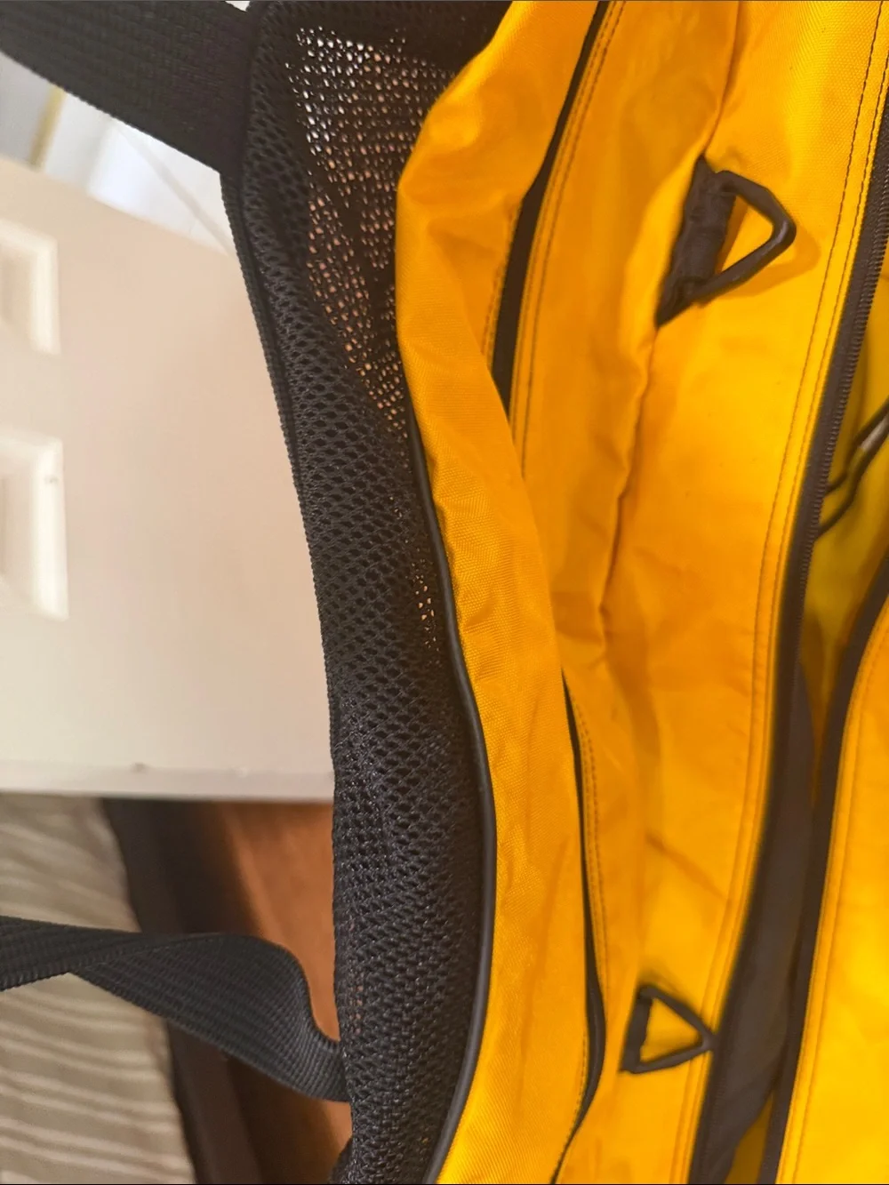 Nike Yellow and Black Duffel/sport bag